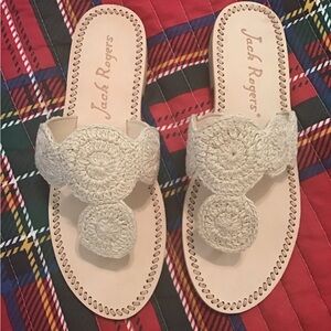 Jack Rogers Crochet Sandals 7 1/2